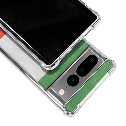 Italy Flag Distressed Google Pixel 7 Pro Clear Case